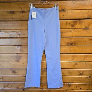 Fabletics 24/7 Kick Flare Pant Side Zip Closure Ponte Color Wedgewood Size M